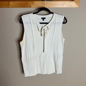 Talbots Crème Sleeveless Top